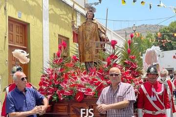 Telde rinde tributo a San Lorenzo en la capital grancanaria/Francisco Javier Santana.